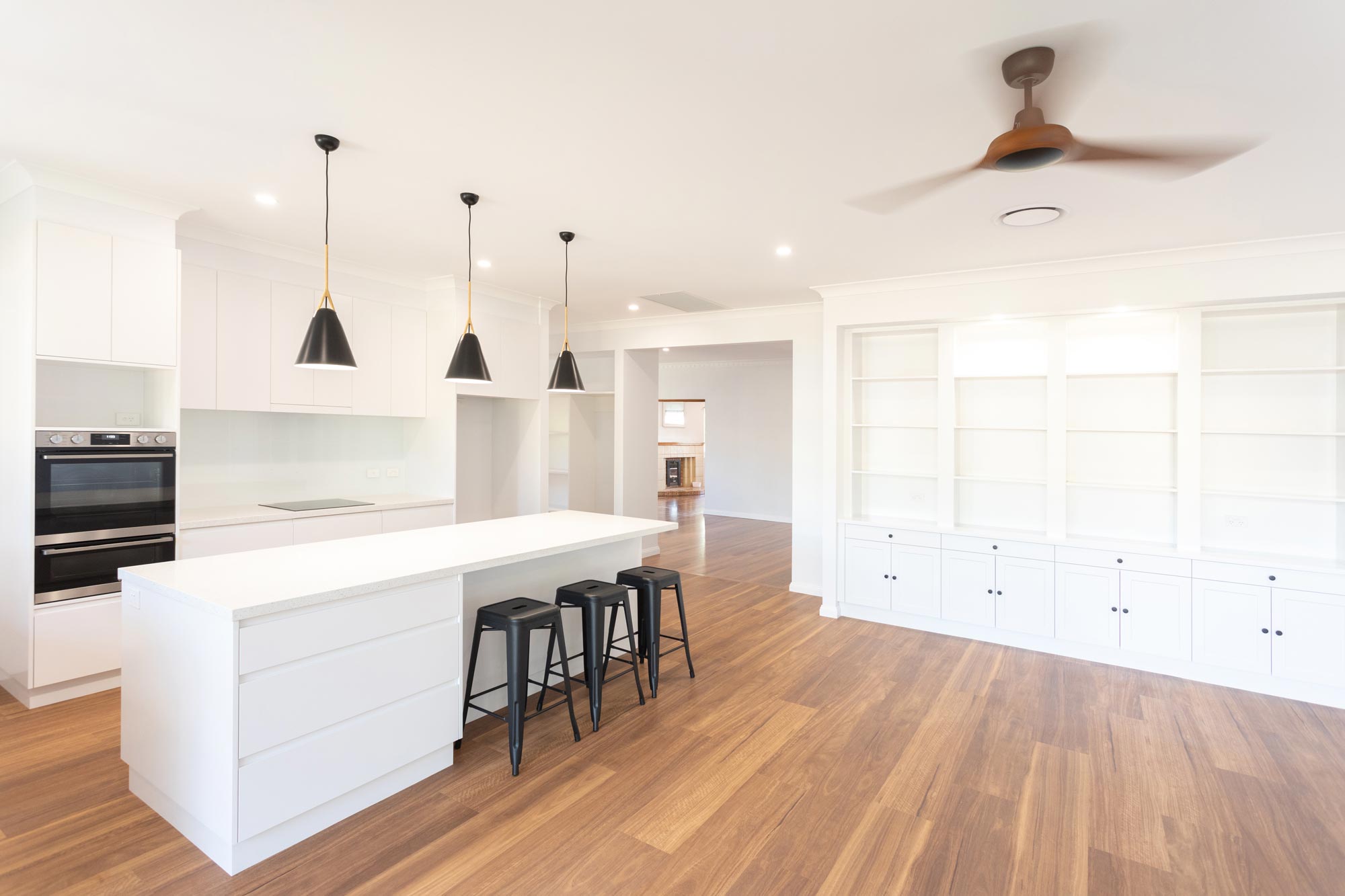 Kök som målats i vitt